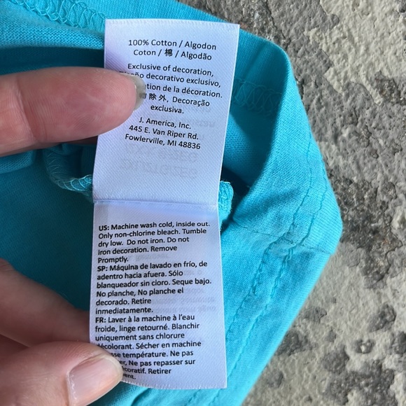 New John Deere baby blue crewneck T-shirt - Picture 8 of 13